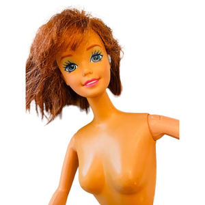 Vintage Mattel Barbie Doll 1966 Twist & Turn, Jointed Limbs Bendable Red Hair